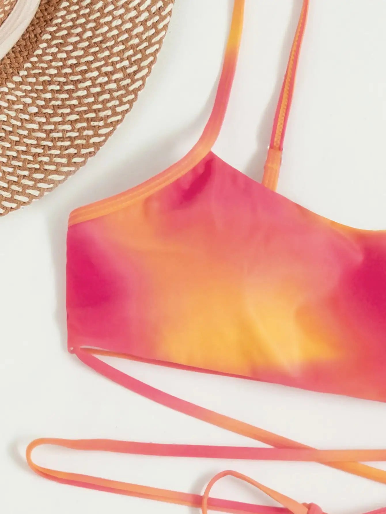 Maillot de bain 3 pièces dégradé avec jupe – Style été 2025