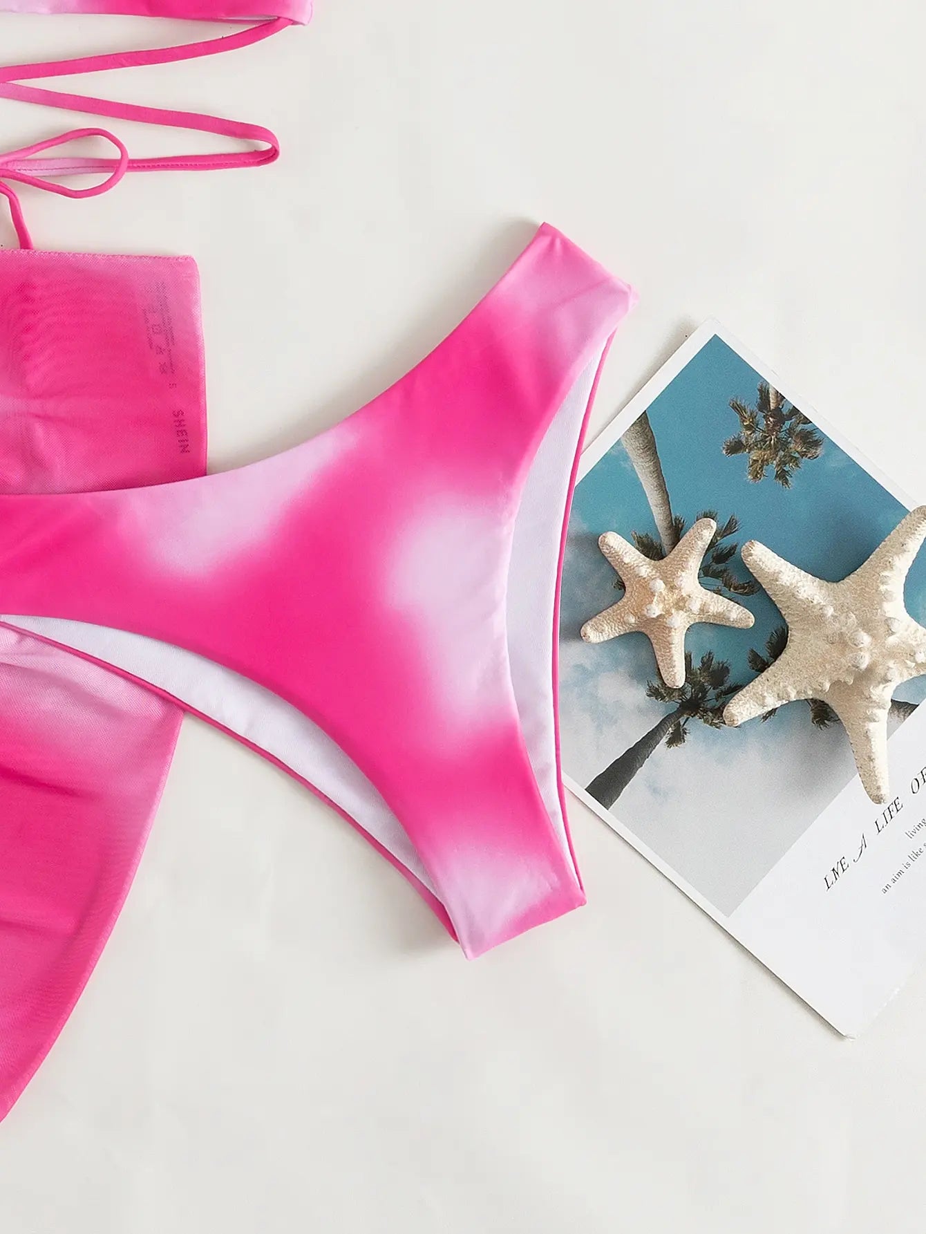 Maillot de bain 3 pièces dégradé avec jupe – Style été 2025